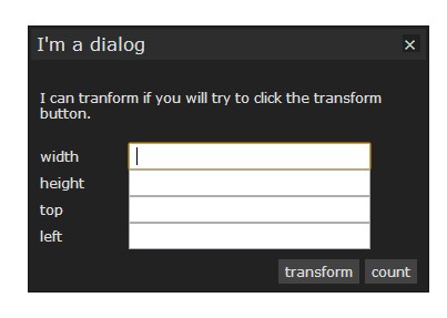 jQuery tychio dialog